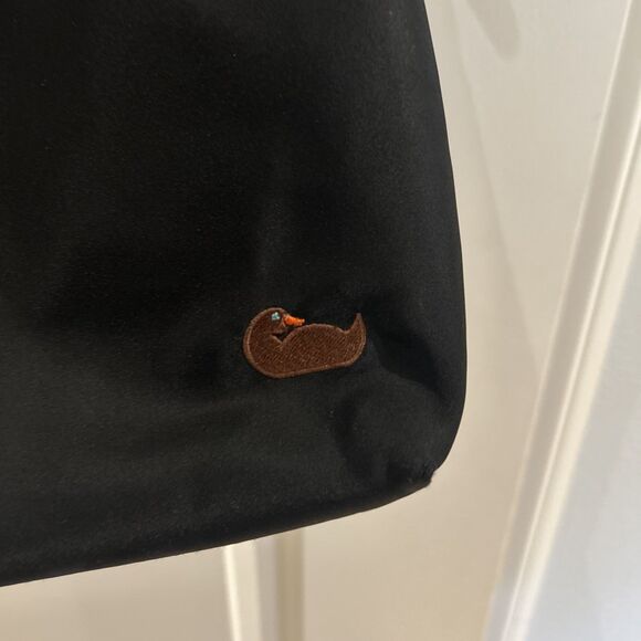 DOONEY & BOURKE black nylon shoulder bag with Black and brown leather trim - Picture 5 of 11